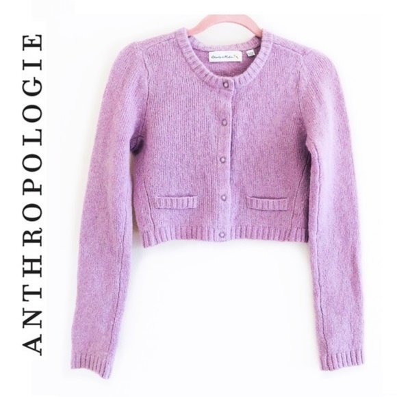Anthropologie Sweaters - Anthropologie Wool Blended Cropped Sweater